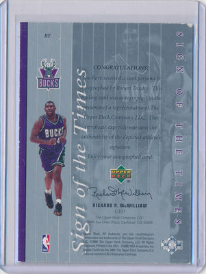 Upper Deck 1999-2000 SP Authentic Sign Of The Times #RT Robert Taylor