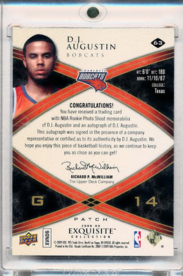 Upper Deck 2008-2009 Exquisite Collection Rookie Parallel #63 D.J. Augustin 13/14