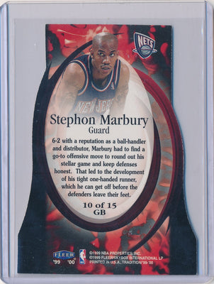 Fleer 1999-2000 Tradition Game Breakers #10/15GB Stephon Marbury 40/100