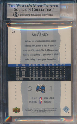 Upper Deck 2003-2004 Exquisite Collection Base #28 Tracy McGrady 61/225 / BGS Grade 9