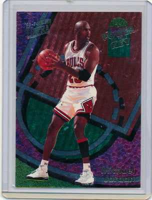 Fleer 1993-1994 Ultra Power In The Key # Michael Jordan 2/9