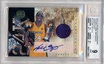 Panini 2010-2011 Gold Standard 24-Karat Kobe Materials Signatures #15 Kobe Bryant 8/99 / BGS Grade 9 / Auto Grade 10