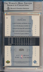 Upper Deck 2003-2004 Exquisite Collection Base #35 Tim Duncan 143/225 / BGS Grade 8.5