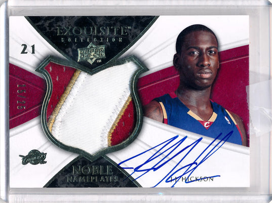 Upper Deck 2008-2009 Exquisite Collection Noble Nameplates #NAJJ J.J. Hickson 15/25