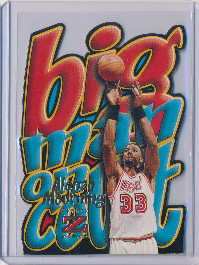 SkyBox 1996-1997 Z-Force Big Men On Court #6/10 Alonzo Mourning