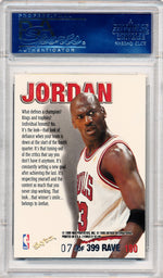 Skybox 1997-1998 Z-Force Rave #190 Michael Jordan 74/399 / PSA Grade 10