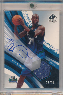 Upper Deck 2004-2005 SP Game Used Authentic Fabrics #AAF-KG Kevin Garnett 21/50