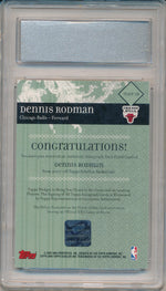 Topps 2007-2008 Echelon Auto Dual Patch #TEADP-DR Dennis Rodman 2/10