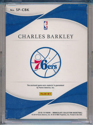 Panini 2018-2019 Immaculate Collection StandOut #SM-CBK Charles Barkley 10/10