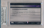 Topps 2007-2008 Letterman Authentic Jersey Tags #AJT-JS John Stockton 1/1 / BGS Grade 8.5