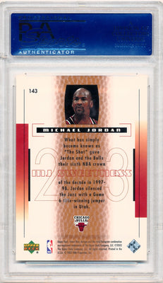 Upper Deck 2003 Sweet Shot MJ Sweetness #143 Michael Jordan 26/799 / PSA Grade 10