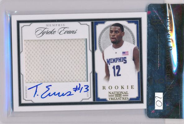 Panini 2009-2010 National Treasures Century Gold #236 Tyreke Evans 25/25 / Auto Grade 10