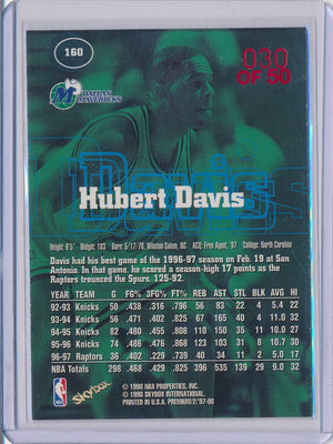 SkyBox 1997-1998 Premium Star Rubies #160 Hubert Davis 30/50