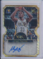 Panini 2015-2016 Select Gold Diecut Auto #13 Myles Turner 10/10