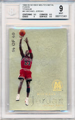 Skybox 1998-1999 Molten Metal Fusion Titanium #41 Michael Jordan 14/40 / BGS Grade 9