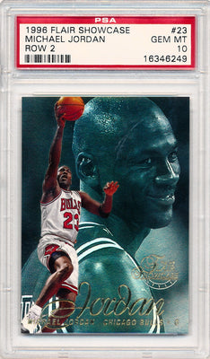 Michael Jordan 1996 Fleer Ultra Basketball Card #143 Graded PSA 8