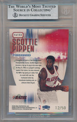 Fleer 1999-2000 Fleer Focus Soar Subjects Vivid #11/15U Scottie Pippen 12/50 / BGS Grade 9