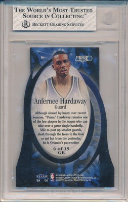 Fleer 1999-2000 Tradition Game Breakers #6/15GB Anfernee Hardaway 78/100 / BGS Grade 8