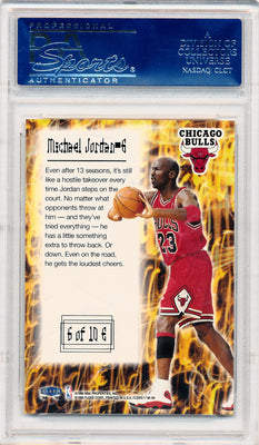 Fleer 1998-1999 Fleer Tradition Electrifying #6 Michael Jordan 6/10 / PSA Grade 10