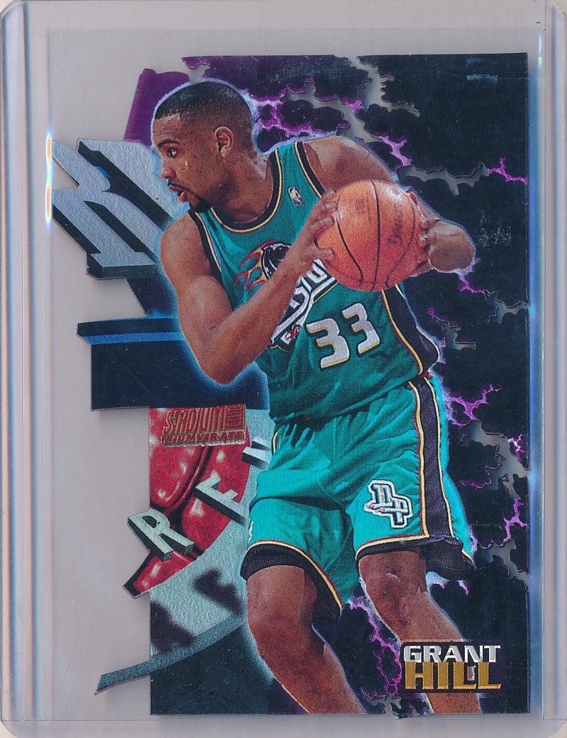 Topps 1997-1998 Stadium Club TriumVirate Refractor #T10C Grant Hill