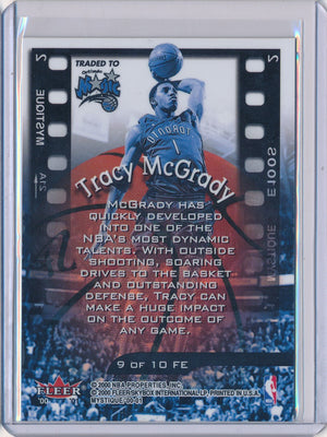 Fleer 2000-2001 Mystique Film At 11 #9/10FE Tracy Mcgrady