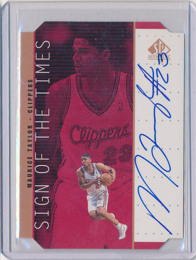 Upper Deck 1998-1999 SP Authentic Sign Of The Times #TY Maurice Taylor