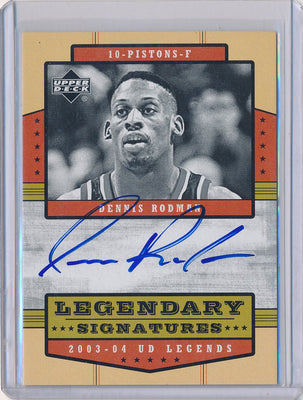 Upper Deck 2003-2004 UD Legends Legendary Signatures #LS-DR Dennis Rodman