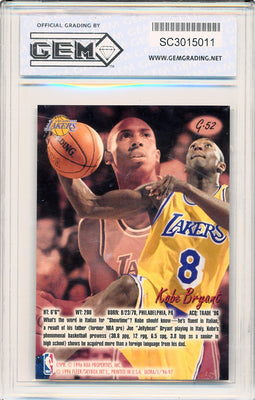 Fleer 1996-1997 Ultra Rookie #G52 Kobe Bryant