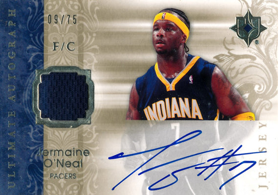 Upper Deck 2006-07 Ultimate Collection  Ultimate Jersey Autographs #AU-JO Jermaine O'neal 09/75