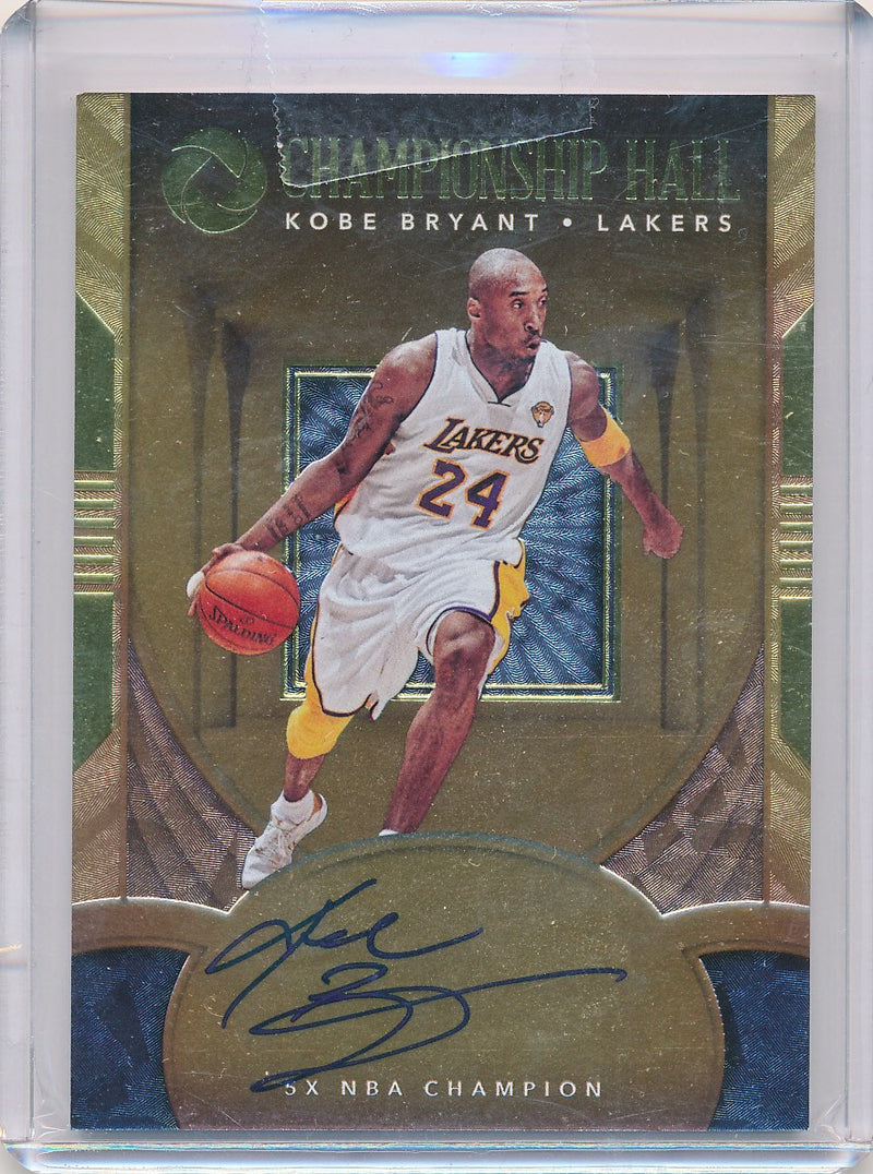 Panini 2017-2018 Championship Hall 5X NBA Champion #HCKBR Kobe