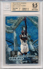 Skybox 1997-1998 Metal Universe Championship Precious Metal Gems #73 Glen Rice 37/50 / BGS Grade 9.5