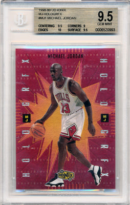 Upper Deck 1998-1999 Ionix MJ Hologrfx #MJ1 Michael Jordan  / BGS Grade 9.5