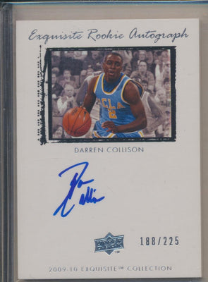 Upper Deck 2009-2010 Exquisite Collection Rookie Auto #53 Darren Collison 188/225