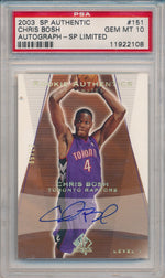 Upper Deck 2003-2004 SP Authentic Rookie Authentics #151 Chris Bosh 27/50 / PSA Grade 10