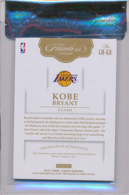 Panini 2016-2017 Flawless Logoman #LMKB Kobe Bryant 1/1