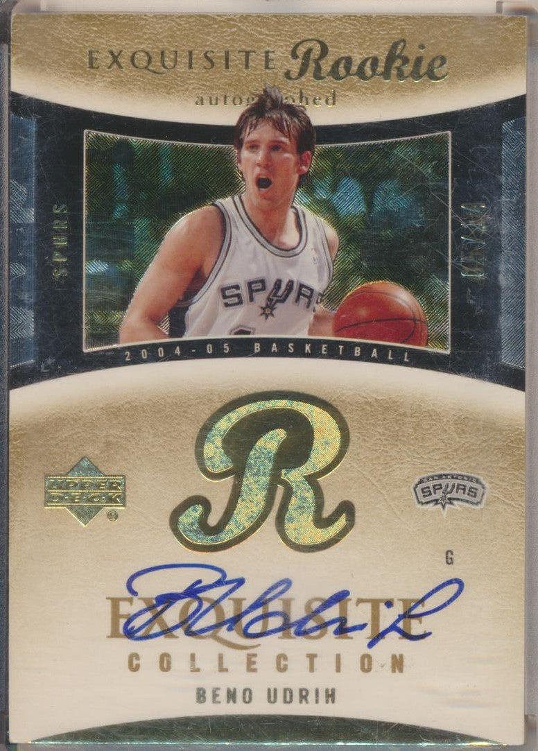 Upper Deck 2004-2005 Exquisite Collection Gold RPA #69 Beno Udrih 5/14