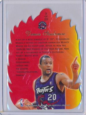 Fleer 1996-1997 Flair Showcase  Hot Shots #3/20 Damon Stoudemire