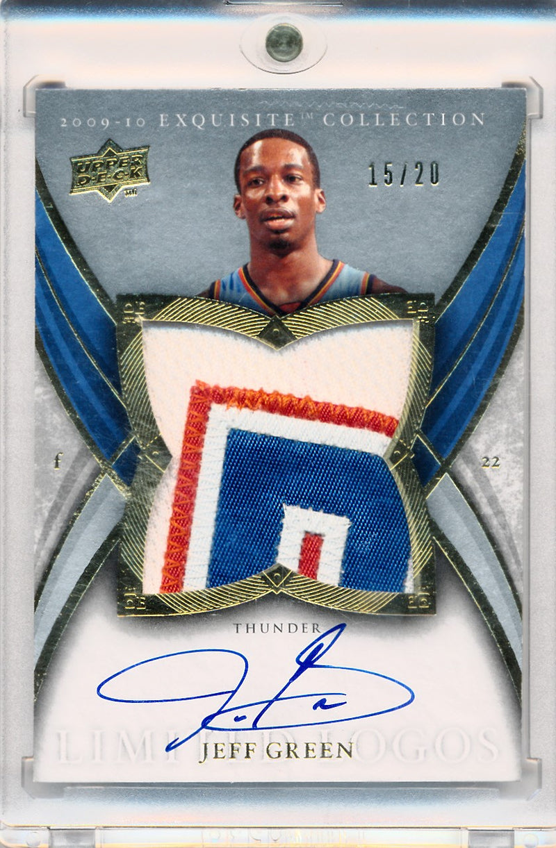 Upper Deck 2009-2010 Exquisite Collection Limited Logos #LJG Jeff Green 15/20