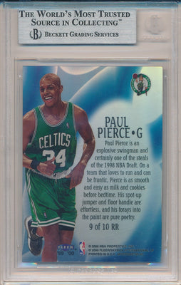 Fleer 1999-2000 Mystique Raise the Roof #9/10RR Paul Pierce 11/100 / BGS Grade 9