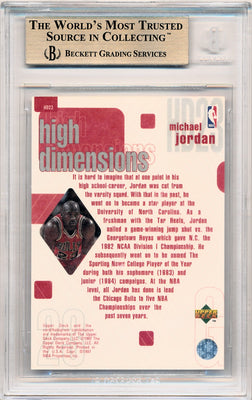 Upper Deck 1997-1998 High Dimensions  #HD23 Michael Jordan 488/2000 / BGS Grade 9.5