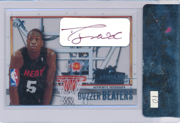 Fleer 2003-2004 E-X Buzzer Beaters #DW-BBA Dwyane Wade 266/299 / BGS Grade 8.5 / Auto Grade 10