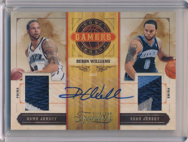 Panini 2009-2010 Timeless Treasures Home Road Gamers #2 Deron Williams 8/10