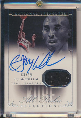 Panini 2013-2014 National Treasures RPA Silver #AR-CJ C.J. McCollum 63/99