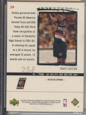 Upper Deck 2003-2004 Exquisite Collection Gold Rookie #59 Travis Outlaw 24/25