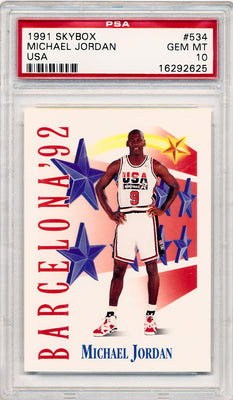 Skybox 1991-1992 USA Basketball  #534 Michael Jordan  / PSA Grade 10