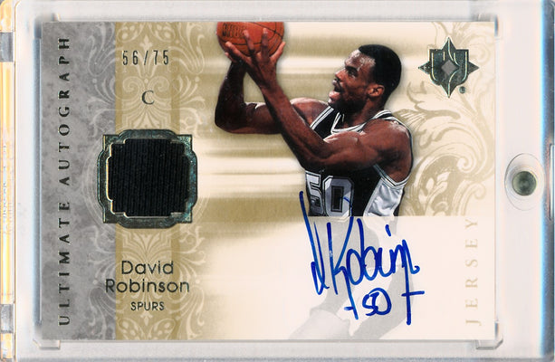 Upper Deck 2006-07 Ultimate Collection  Ultimate Jersey Autographs #AU-RO David Robinson 56/75