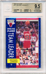 Fleer 1991-1992 Team Leader  #375 Michael Jordan  / BGS Grade 9.5