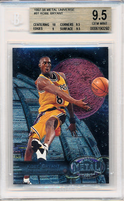 Skybox 1997-1998 Metal Universe  #81 Kobe Bryant  / BGS Grade 9.5