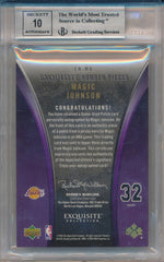 Upper Deck 2005-2006 Exquisite Collection Exquisite Number Pieces #EN-MA Magic Johnson 22/32 / BGS Grade 8.5 / Auto Grade 10