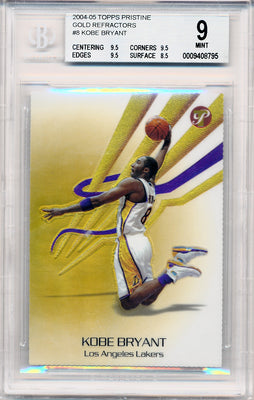 Topps 2004-2005 Pristine Gold Refractors #8 Kobe Bryant 27/27 / BGS Grade 9